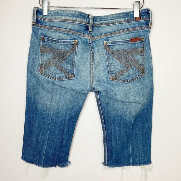 7 FOR ALL MANKIND | Boyfriend Shorts Boho Cut Offs - Picture 2 of 7